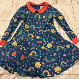 Piccalilly horse rainbow dress vguc/guc light ww 6/7